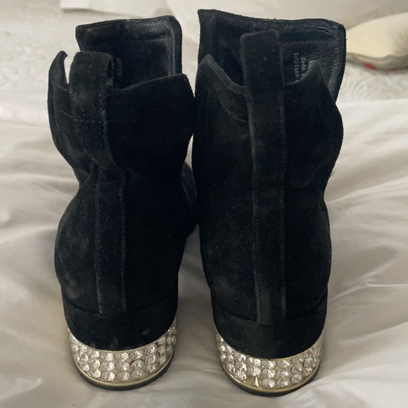 Jeffrey Campbell jeweled suede black bootie - Picture 3 of 5